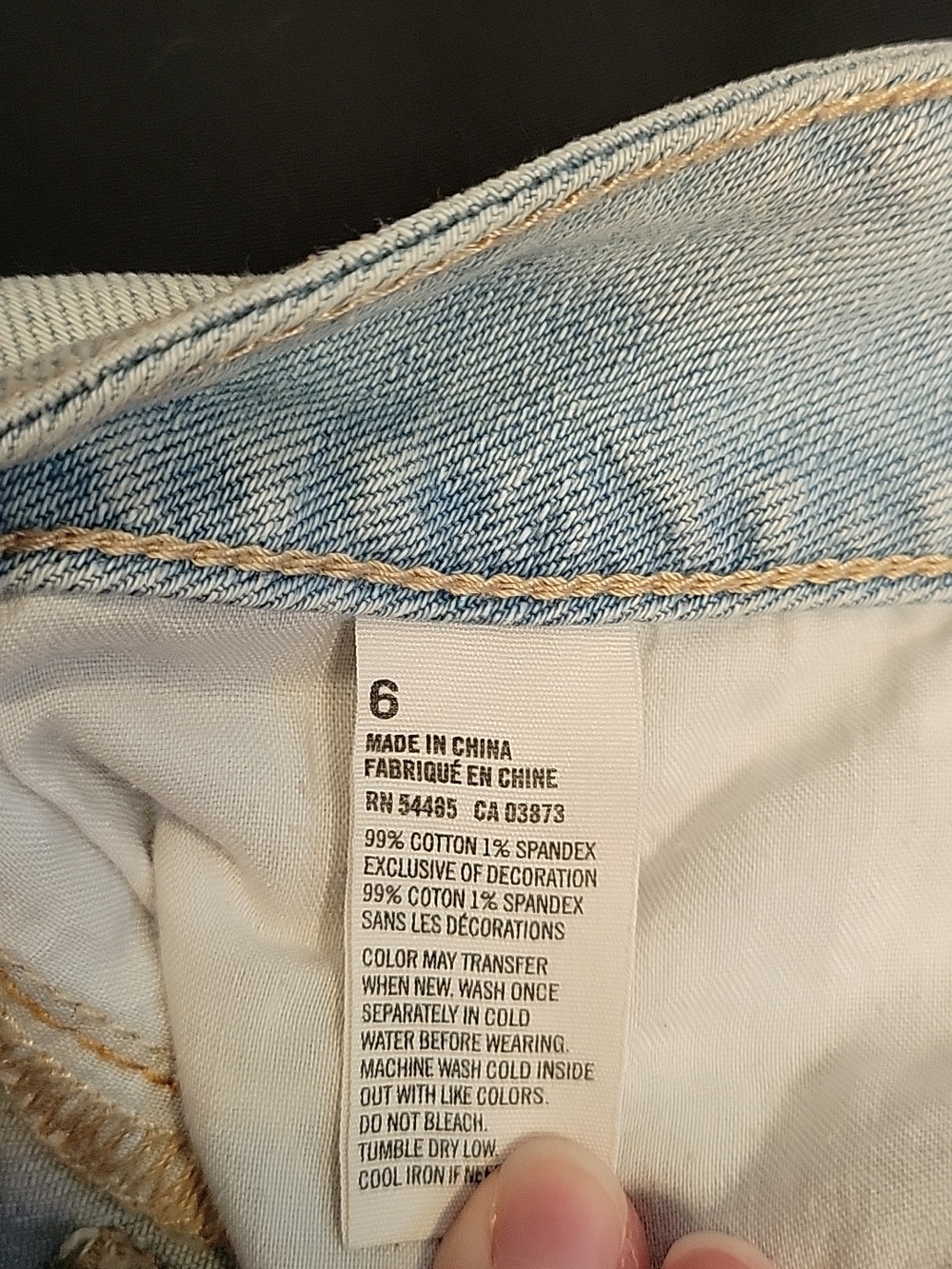 American Eagle Outfitters Light Blue Distressed Denim Shorts - Picture 5 of 5